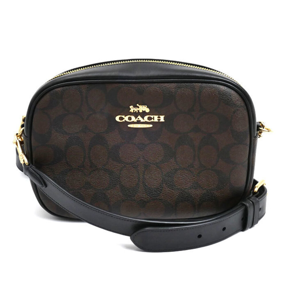 COACH Jamie Camera Bag Shoulder Brown Black CA547 IMAA8 Outlet Men's Women's